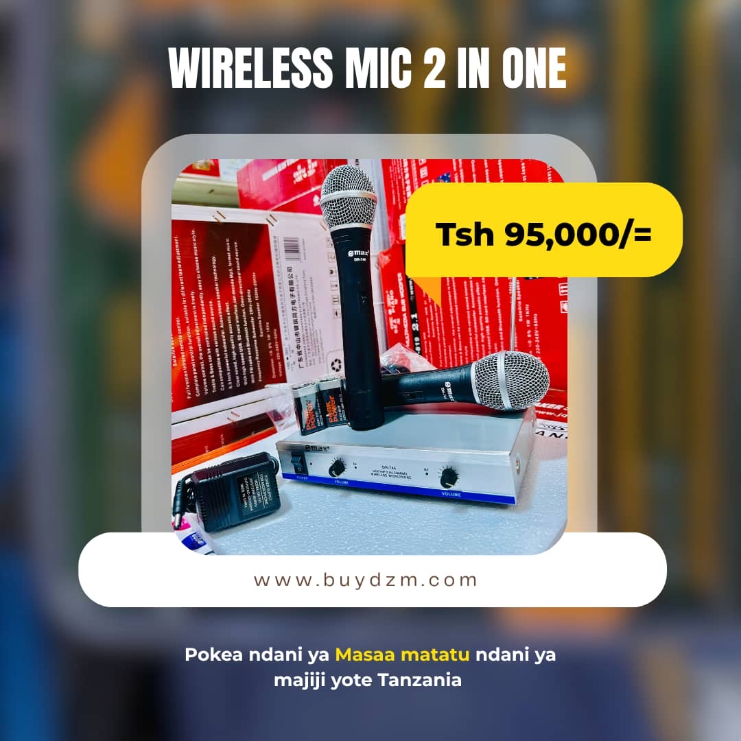 Wireless mic 2 in 1
